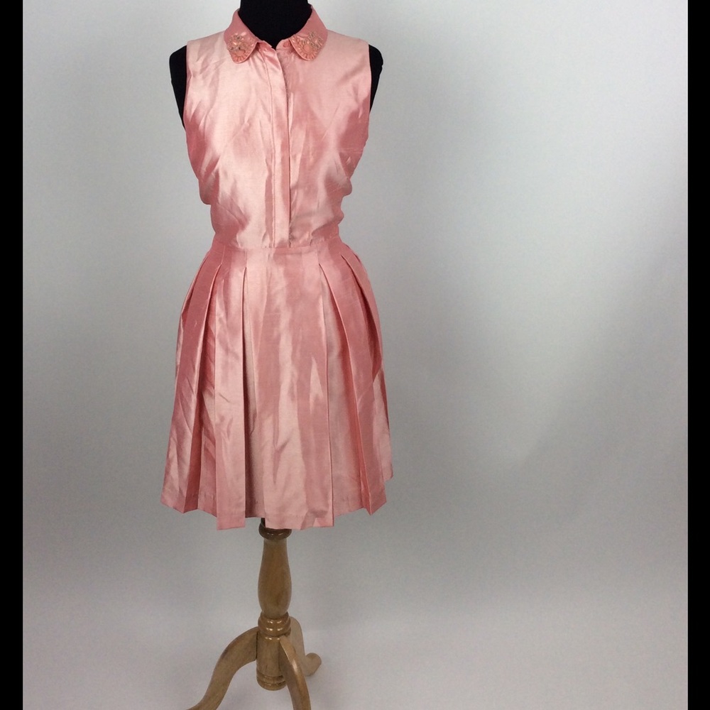 Badgley Mischka Pink Mini Dress